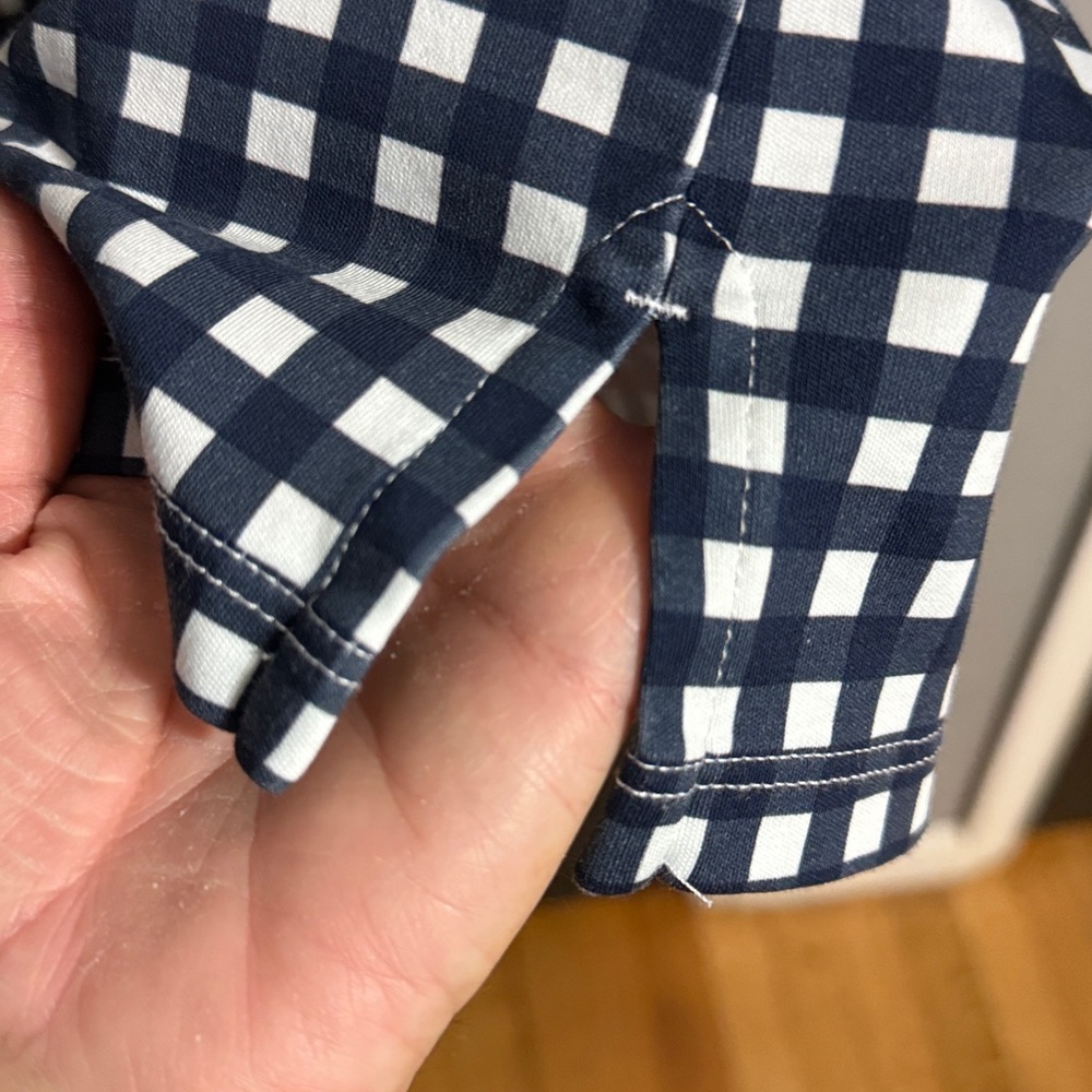 Draper James Lands’ End Checked Stretch Casual Mini Dress Size: M (10/12) - Picture 4 of 6